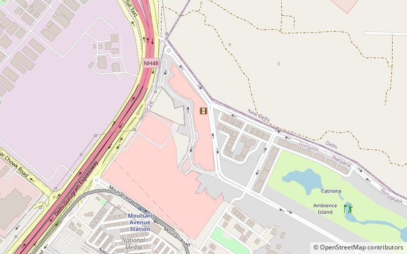 Ambience Mall location map