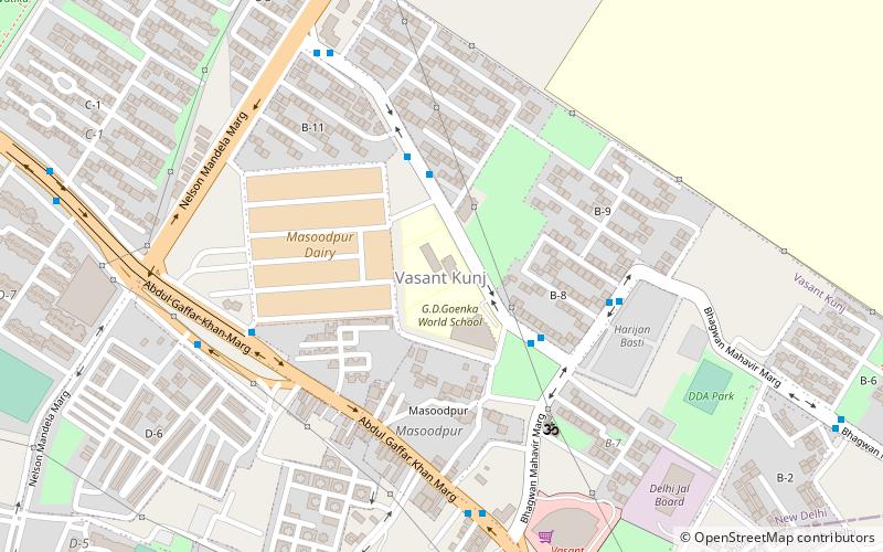 vasant kunj neu delhi location map