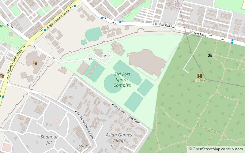 Siri Fort Sports Complex location map