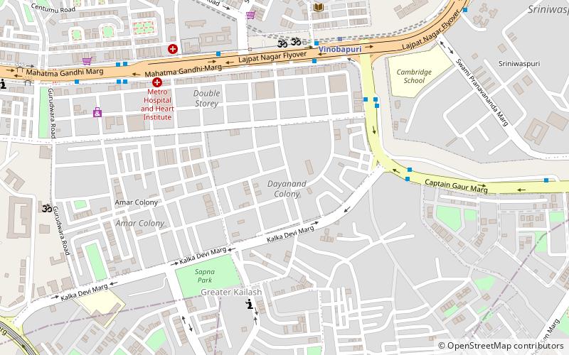 dayanand colony new delhi location map