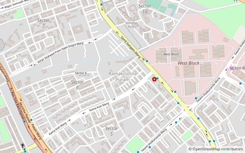 rama krishna puram new delhi location map