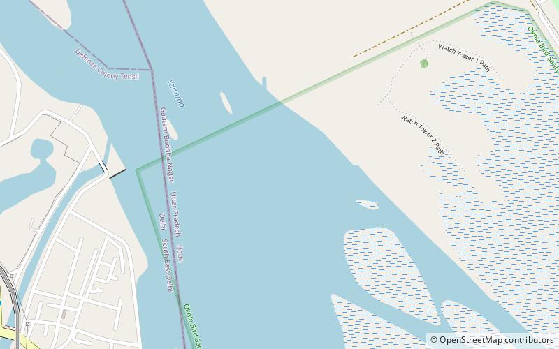 agra canal neu delhi location map