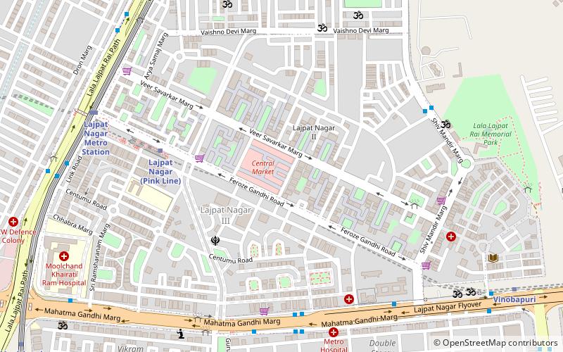 central market delhi location map