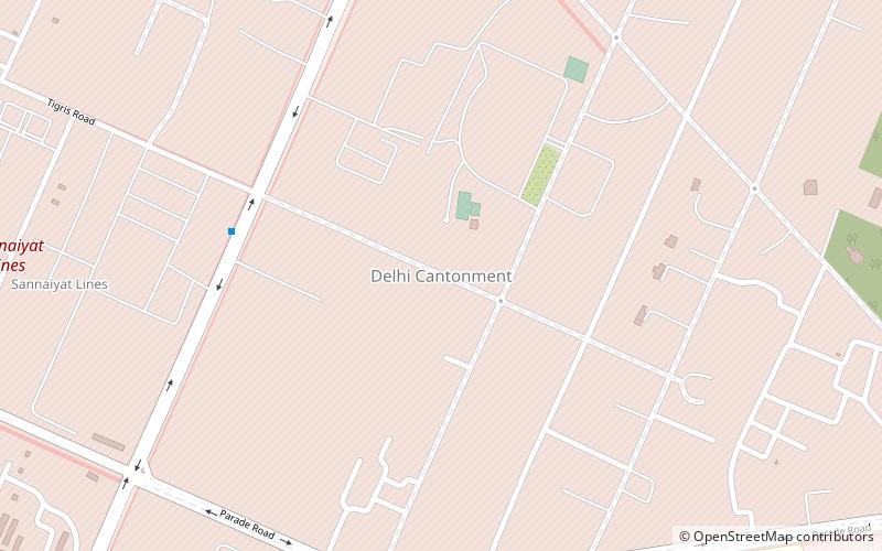 Cantonnement de Delhi location map