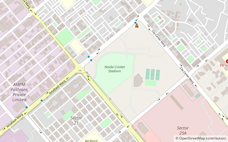 Noida Cricket Stadium location map