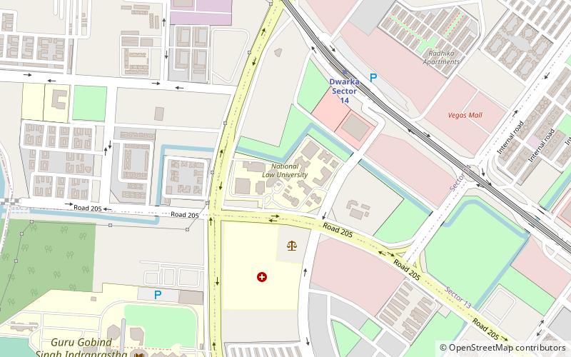 National Law University location map