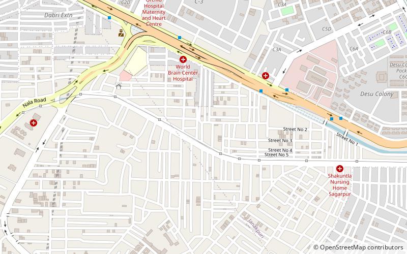 dabri neu delhi location map