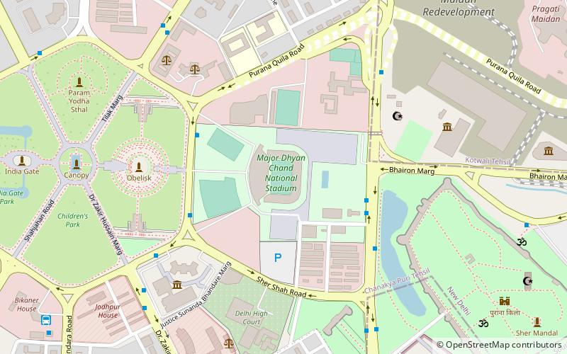 Dhyan Chand National Stadium location map