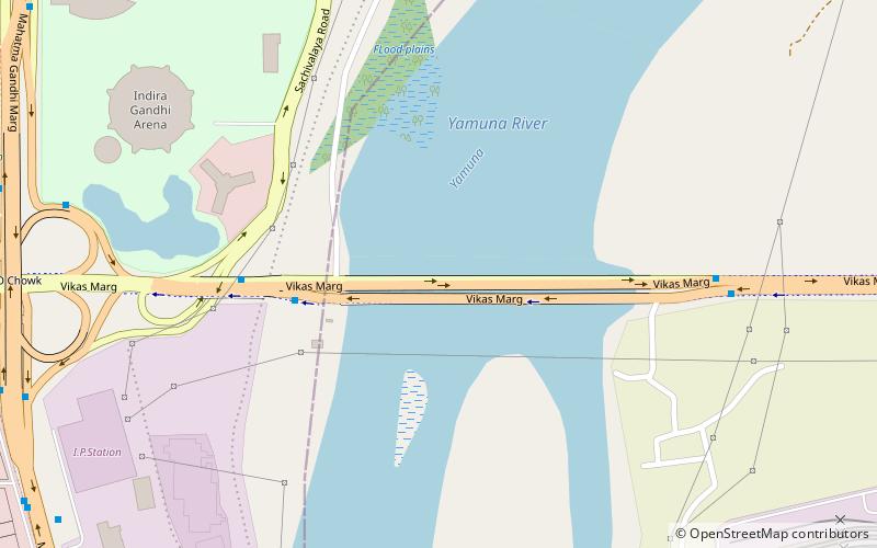 ito barrage delhi location map