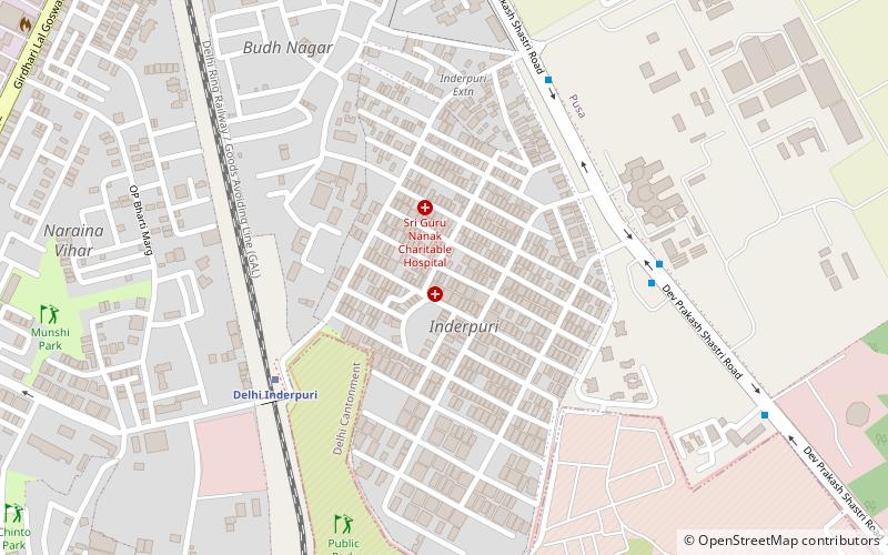 inder puri neu delhi location map