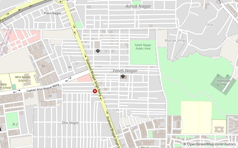 fateh nagar nowe delhi location map