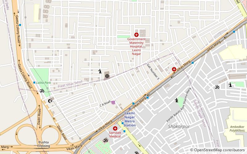 laxmi nagar delhi location map