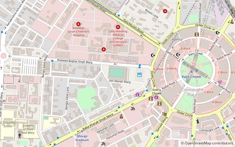 Shivaji Stadium location map