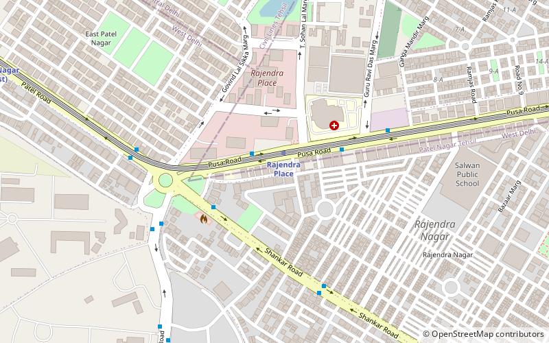 rajendra place nueva delhi location map