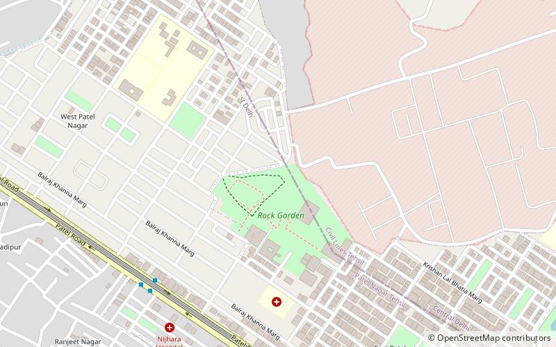 patel nagar nueva delhi location map
