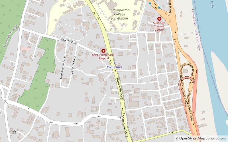 north delhi location map