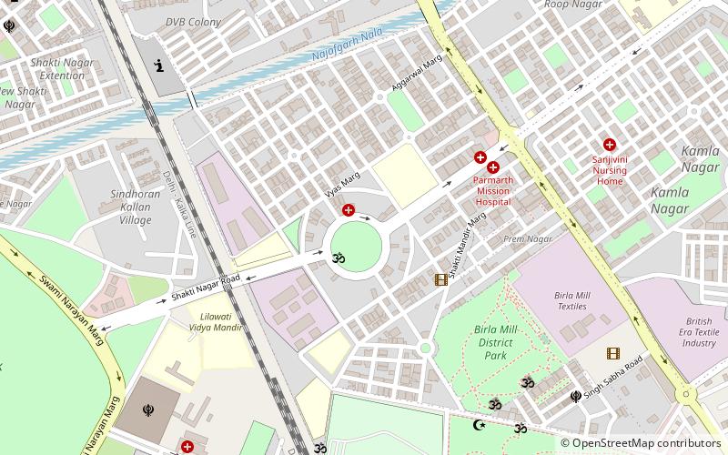 shakti nagar nueva delhi location map