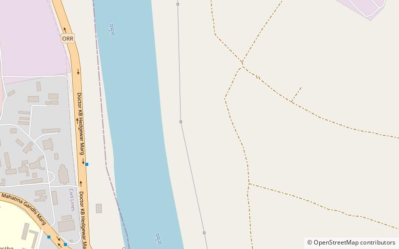 old yamuna bridge nowe delhi location map