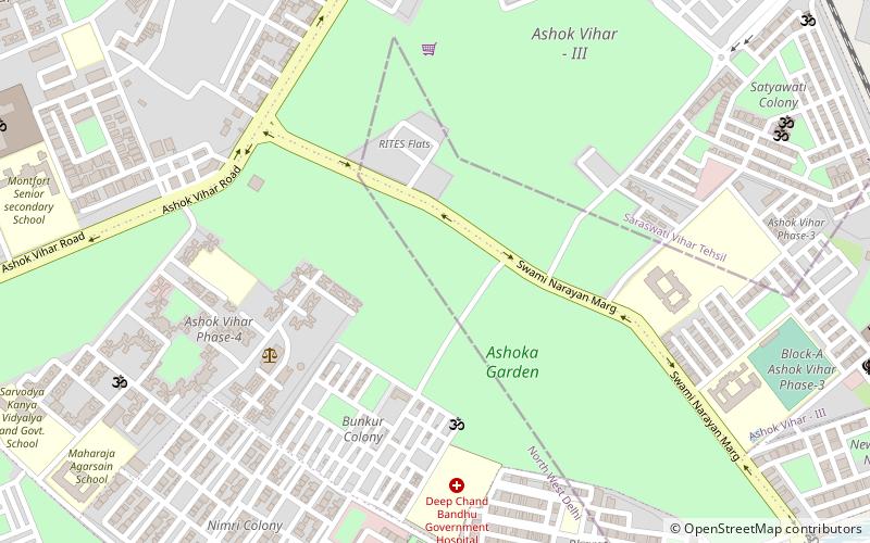 ashok vihar neu delhi location map