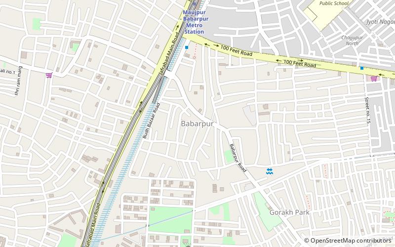babarpur nueva delhi location map