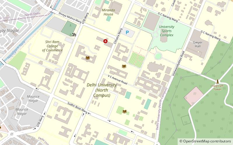 Universidad de Delhi location map