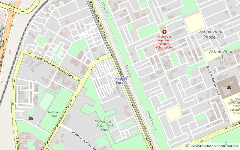 keshav puram nowe delhi location map