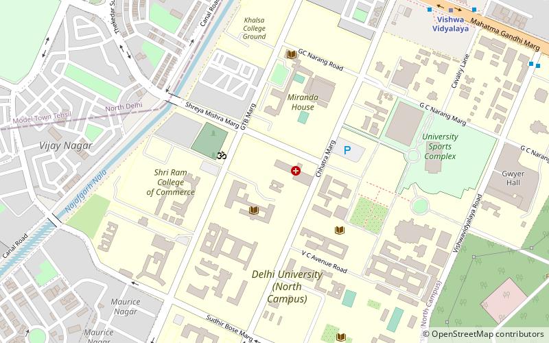 patel chest nueva delhi location map