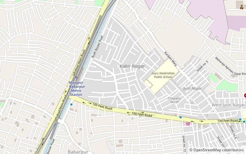 kabir nagar delhi location map