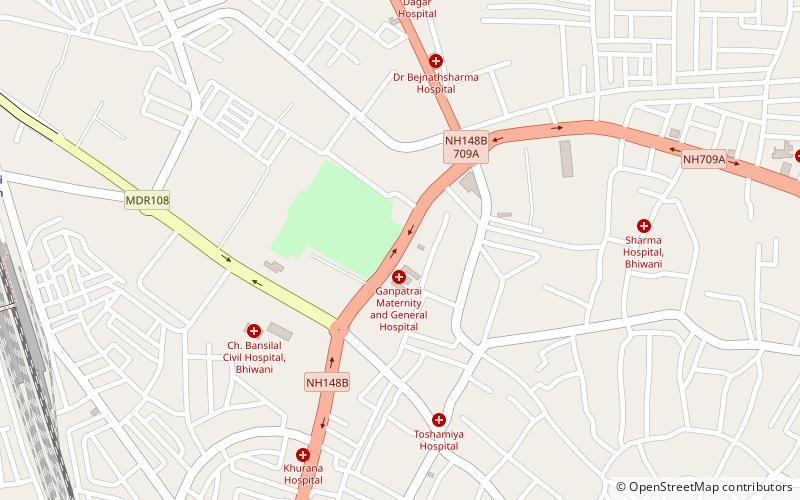 chaudhary bansi lal university bhiwani location map