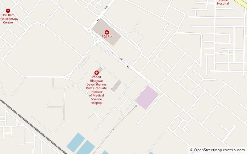 pandit bhagwat dayal sharma university of health sciences rohtak location map