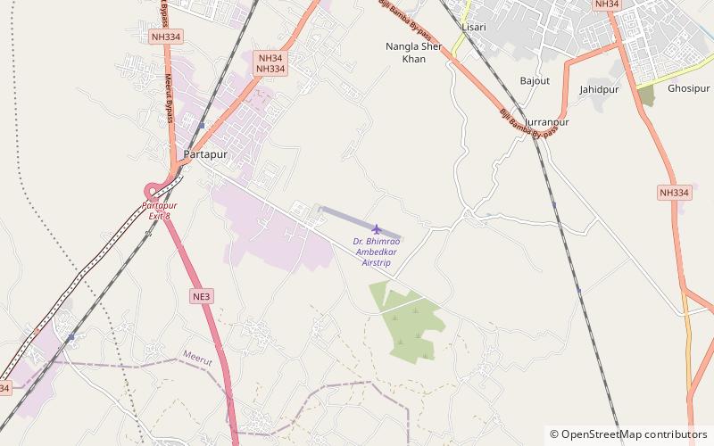 meerut airport location map