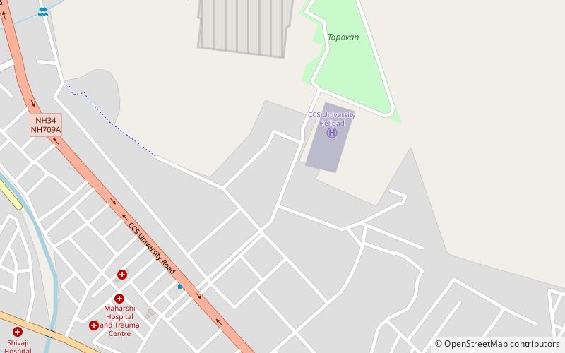 chaudhary charan singh university meerut location map