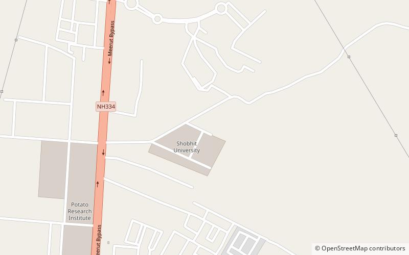 Shobhit University location map