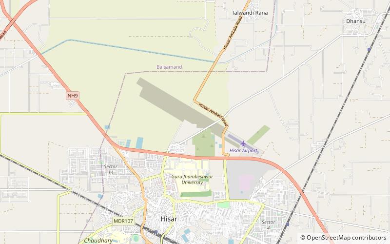 hisar police lines golf course location map