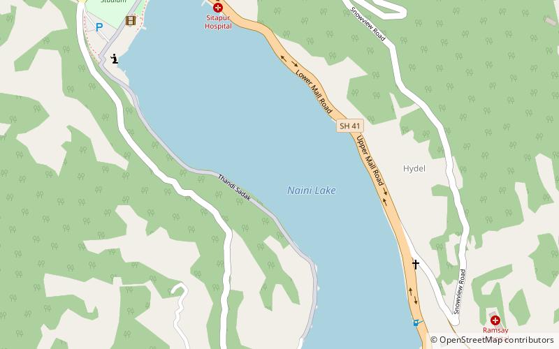 naini lake nainital location map