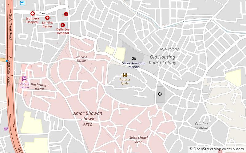 purana quila panipat location map
