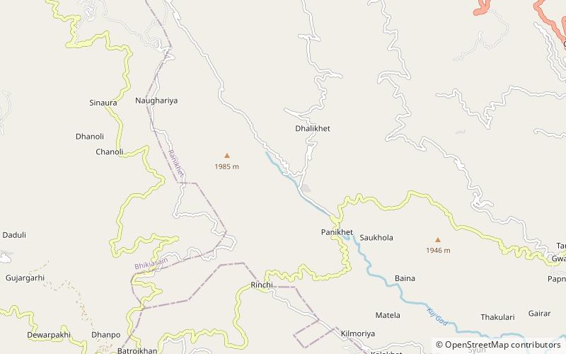 Binsar location map