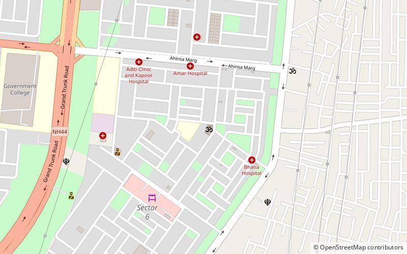 shiv mandir sector 6 karnal location map
