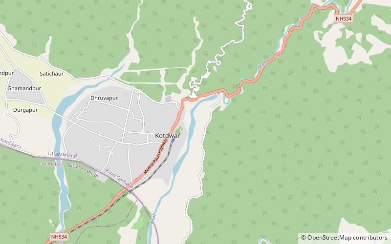 kotdwar district kotdwara location map