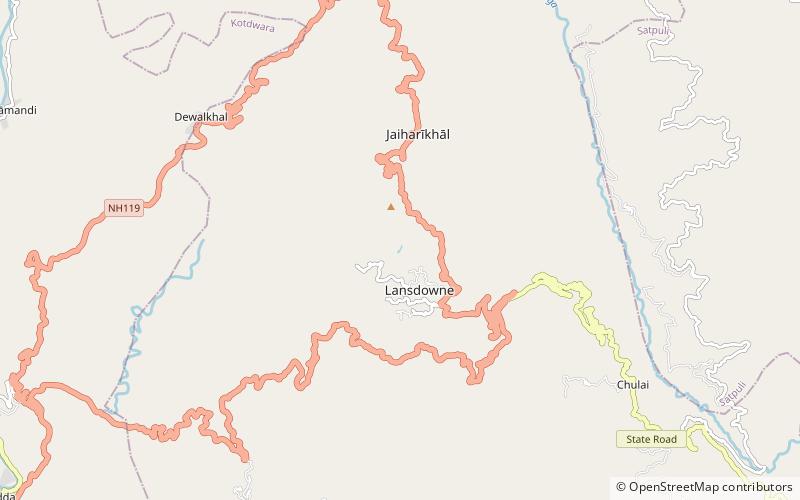 bhulla lake lansdowne location map