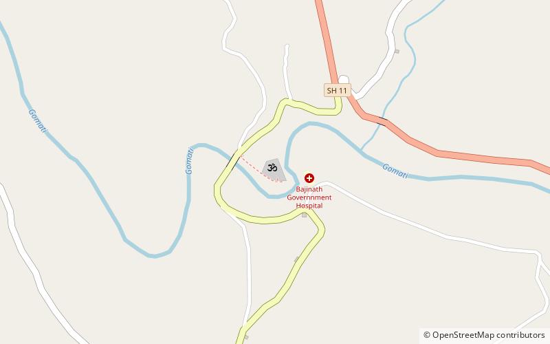 Baijnath Temple location map