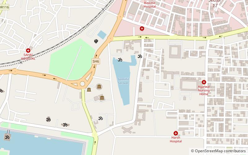 sannihit sarovar kurukshetra location map