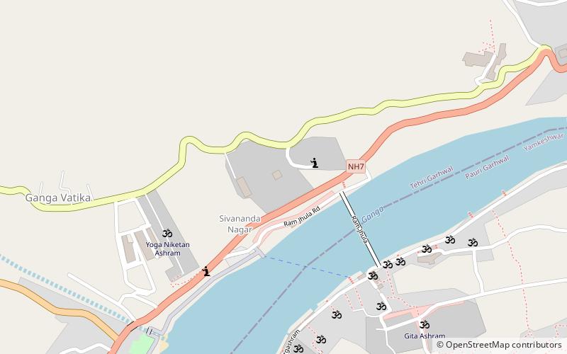 sivananda ashram rishikesh location map