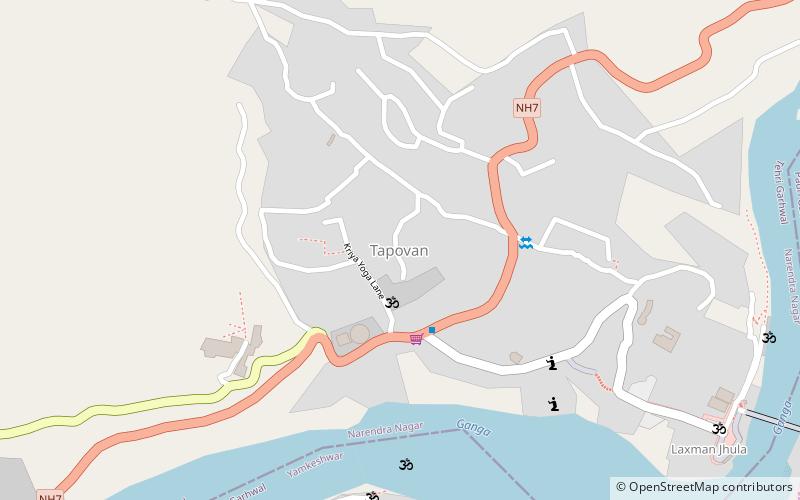 tapovan rishikesh location map