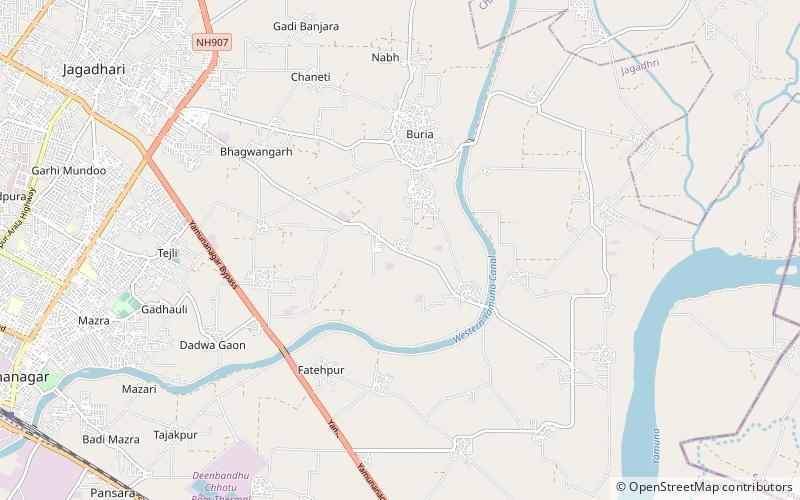 srughna yamunanagar location map