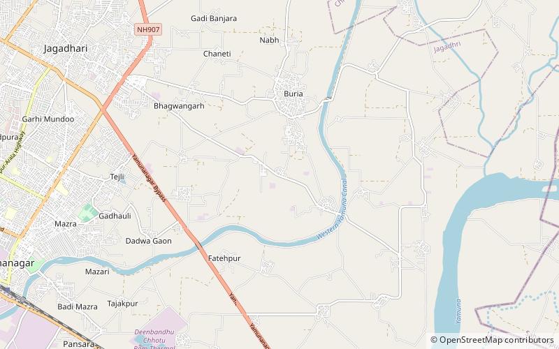 srughna yamuna nagar location map