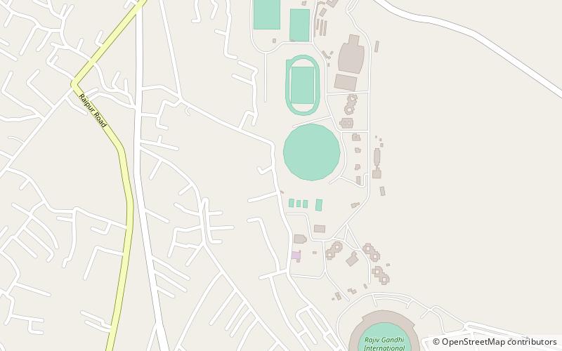 Rajiv Gandhi International Cricket Stadium location map