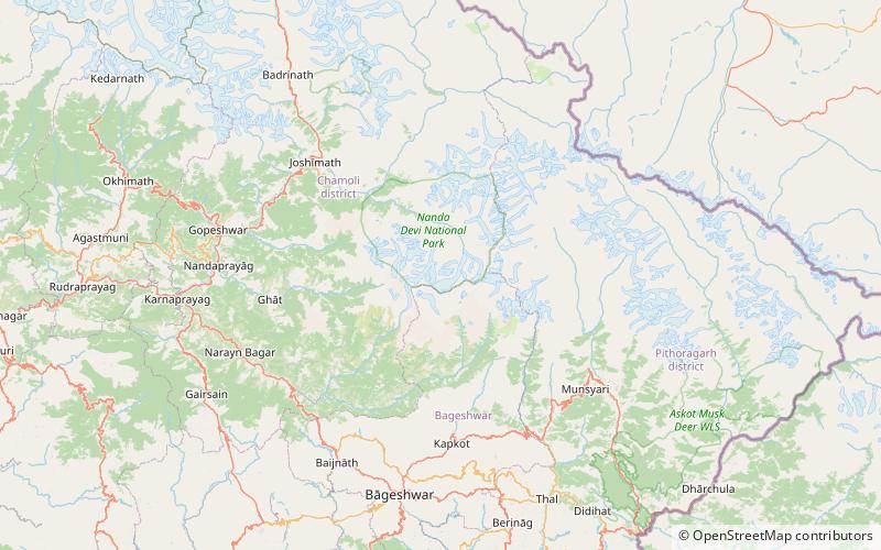 devi mukut parc national de nanda devi location map