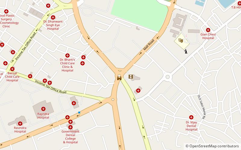 fountain chowk patiala location map