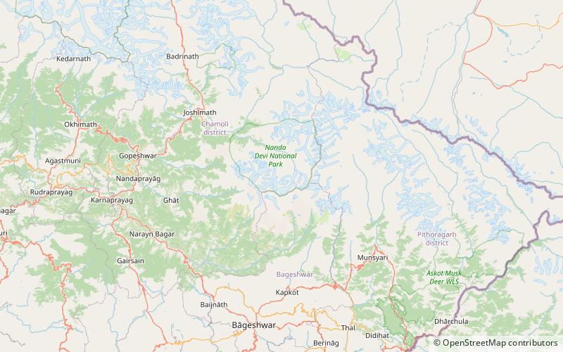 devistan i parc national de nanda devi location map